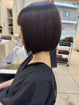 フレア(FLAiR) 30代40代乾かすだけでまとまるボブ/ぷっつっとカット/美髪