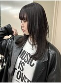 レイヤーカット顔まわりレイヤー髪質改善ウルフYUKI