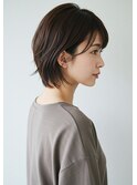 30代40代50代ショートレイヤー顔周りレイヤー耳かけ髪質改善