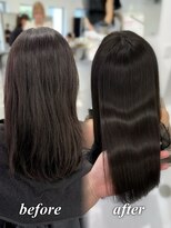 ハピネス 梅田茶屋町店(HAPPINESS)&nbsp;韓国風/レイヤーカット/顔周り/顔まわり/髪質改善/ベージュ