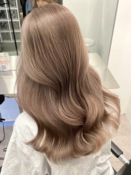 サンクマーケット 渋谷(cinq MARKET) 渋谷ミルクティーベージュハイトーンカラーヘーゼルベージュ30代