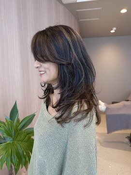 オン キャナルシティ博多前店(on) 【哉汰】大人レイヤー/ハイライト/白髪ぼかしハイライト