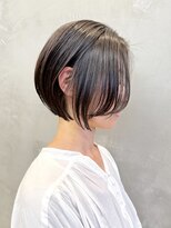 エリマバイフィフス 調布(elima by fifth) 調布白髪染めレイヤーボブショートヘアッシュグレージュカラー