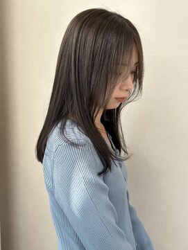 ラシアヘアー(LASIA HAIR) 【LASIA大分/牧駅徒歩5分】ダークグレージュ/顔周りカット