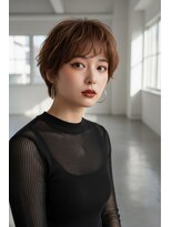 ヘアーメイク ライズ 西田辺店(Hair make rise;)&nbsp;大人可愛い20代30代40代小顔カットひし形丸みハンサムショート