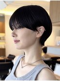 コンパクトショートカット丸みショートくびれショートボブ表参道