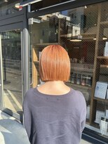 チップタップ 保谷店(tip top) オレンジカラー×切りっぱなし