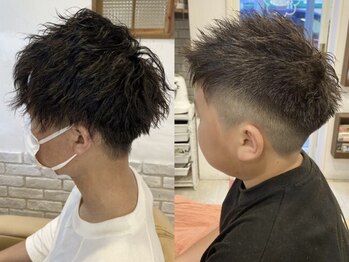 ミルク(MILK)の写真/カワイイだけじゃない!!カジュアル~ビジネスまで、メンズカットも【美容室 MILK】にお任せください♪