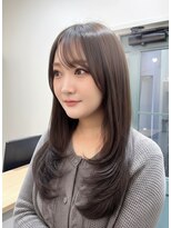 ヒョンミョン ライズバイレボ 取手店(hyon myon/RISE by REVO)&nbsp;レイヤーカット/顔周りカット/マロンベージュ