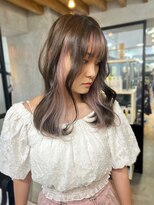 サクラ オモテサンドウ(SAKURA)&nbsp;インナーカラー/ブリーチありダブルカラー/フェイスフレーミング