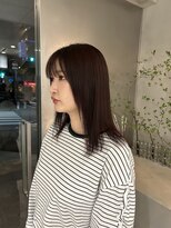 ニーイチイチ(211)&nbsp;レッドブラウン/レッドカラー/暗髪/顔型別スタイル特集