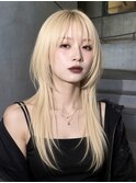 【琴海】ハッシュカットウルフカットシャギーカットモードヘア