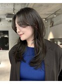 レイヤーカット/ミディアムボブ/ハッシュカット/前髪/横浜+