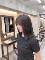 アンドカオマワリカットファム(Fann.)&nbsp;透明感グレーカラー×顔まわりカット