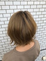 ヘアープロポーザー ラグ(hair proposer Leggu)&nbsp;アソボブ　Aラインのニュアンスカールショートボブ
