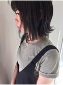 黒髮ショート_マニッシュショート,ネイビーカラー,フレンチボブ