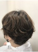 レディースショートパーマ