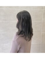 ボネッカ 鶴見(BONECCA)&nbsp;グレージュ×セミロング　　　　　片岡美里