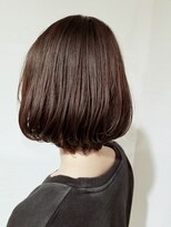 ローグ ヘアー 金町店(Rogue HAIR) ローグ金町(TAKA)大人かわいいテラコッタブラウン前上がりボブ