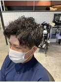 【モモカ】アップバング×スパイラルパーマ