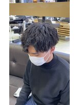 ゼスト 吉祥寺店(ZEST)&nbsp;刈り上げマッシュ×ツイストパーマ　鈴木楓竜