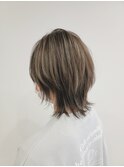 ☆ショートウルフ×ダブルカラーグレージュ