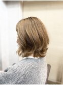 20代30代40代ふんわりカールフラッフィボブブルージュラフ