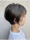 『ame四日市』大人可愛い小顔ショートボブグレージュ
