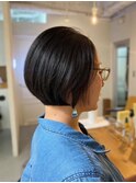 大人ショートボブ/カットのみ/丸みボブ[元町/石川町]