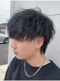 ツイストスパイラルパーマツイストパーマメンズマッシュウルフ
