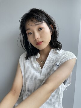 フェンヘアーアイス 中目黒(Fen.hair ici) 20代30代ナチュラルボブ毛先パーマ艶感結べるボブ