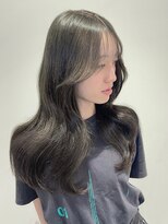 ベレーザ 渋谷(BELEZA)&nbsp;9761髪質改善グレージュカラーレイヤーロング韓国ワンホンヘア