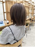 say.黒髪ボブルフネビージュ小顔ワンレンハイライトミルクティー