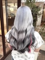 アース コアフュールボーテ 長野稲田店(EARTH coiffure beaute) ホワイトシルバー_ハイトーン_ケアブリーチ_ペールカラー