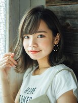 外国人風　透明感グレージュ