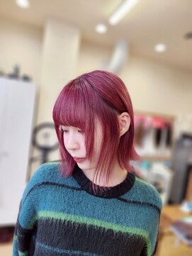 ミラシィ 成田(Mirashy) ハイライトカラーミルクティーベージュレイヤーカット