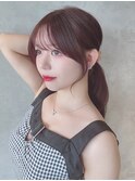 顔周りレイヤー韓国ヘア美髪ロング_ba468001