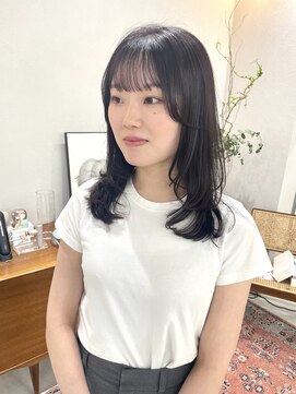 ヘアー アイス カンナ(HAIR ICI Canna) ダークラベンダーカラー艶髪レイヤースタイル［haru］