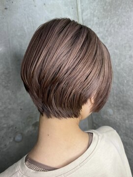 ロダット 横浜(LODAT by little) ショートボブ×ピンクベージュ【LODAT横浜】