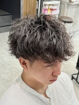 フォンド 津田沼(fond.)&nbsp;シャドウパーマ/スパイキーショート/ブルーブラック/津田沼