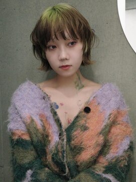 キャロルガーデンズ ボコカ 表参道(Carroll Gardens bococa) ルーツカラー、ミントグリーン、ネオングリーン