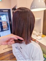 レアナ バイ ニーナ(Leana by NINA)&nbsp;ピンクレッドカラー　髪質改善トリートメント　宮の沢　美容室