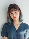 くびれヘア/アプリコットオレンジ/夏のヘアアレンジ/大宮