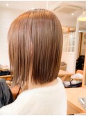 ボブ！髪質改善！ヘーゼルブラウン