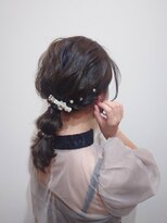 ヘアコレクション アンジュ(Hair collection Unge)&nbsp;名駅 ゆるふわ編み下ろしヘアセット