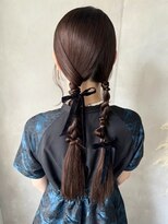 オモチャ(OMOCHA)&nbsp;ツイスト編み×リボンで大人かわいいアレン