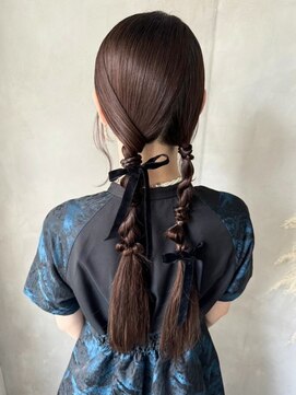 オモチャ(OMOCHA) ツイスト編み×リボンで大人かわいいアレン