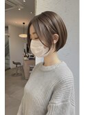 10代/20代/30代/40代/学割U24/京都/ショート/ボブ/前髪/ベージュ