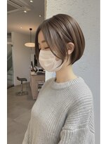 プレデフリュー 北白川本店(PUREE de FLEURS) 10代/20代/30代/40代/学割U24/京都/ショート/ボブ/前髪/ベージュ