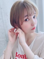 セイドット オモテサンドウ(Say. omotesando)&nbsp;Say.レイヤーショートくびれショートブリーチヘーゼルグレージュ